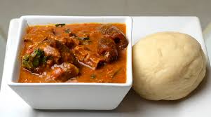 Ogbono soup, swallow with chicken 